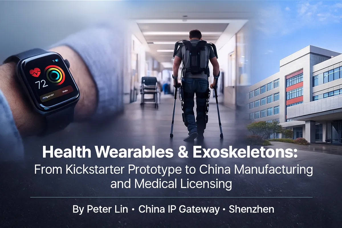 Health Wearables & Exoskeletons: From Kickstarter Prototype to China Manufacturing and Medical Licensing
