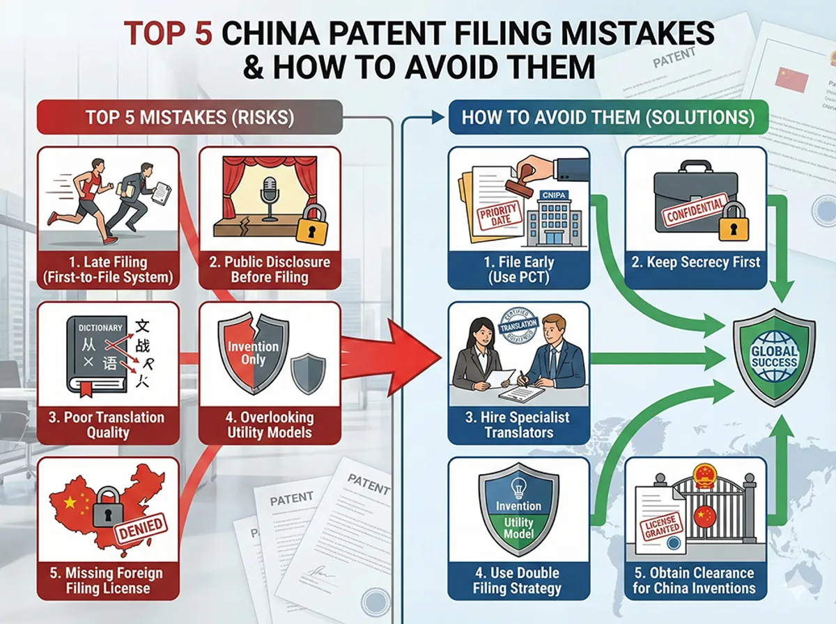 5 Critical Mistakes to Avoid When Filing Patents in China