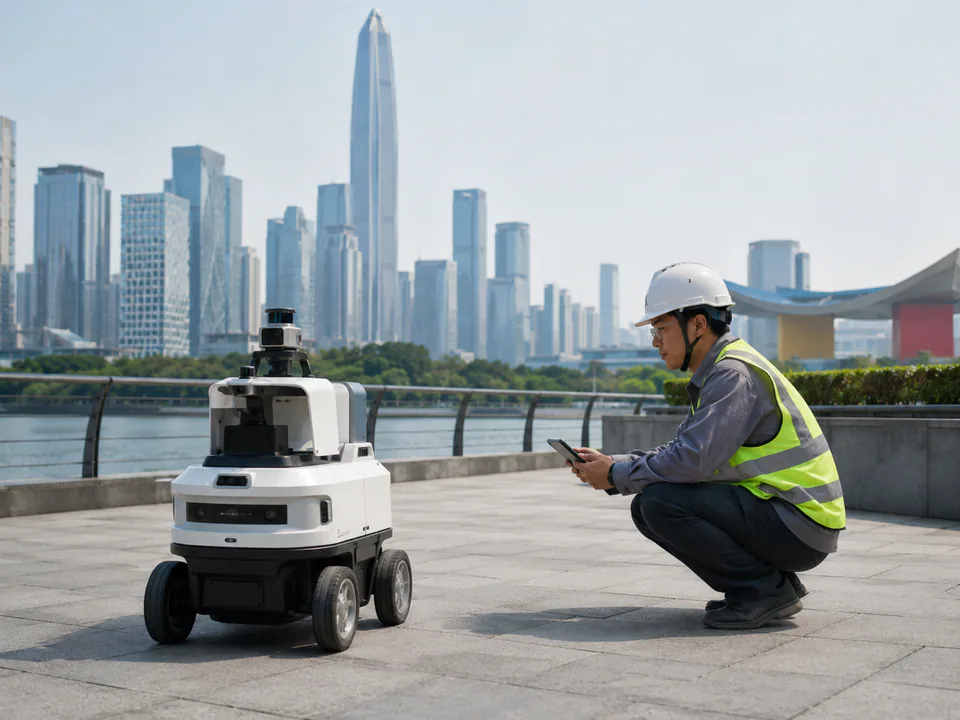 Service robots and robotics systems used in real Shenzhen commercial environments