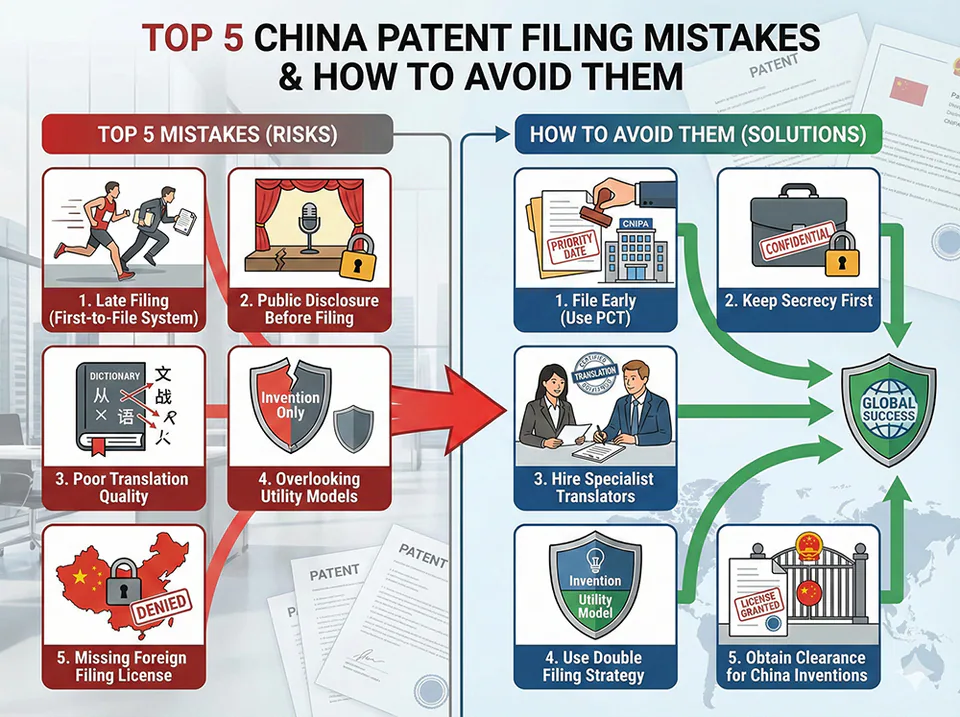 5 Critical Mistakes to Avoid When Filing Patents in China