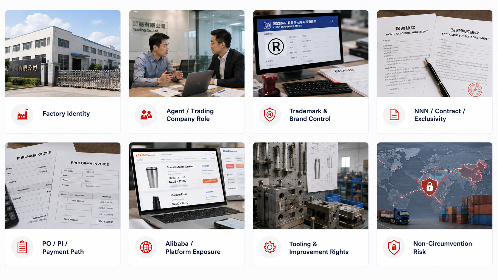 Supplier Control Review — scope overview showing 8 review areas