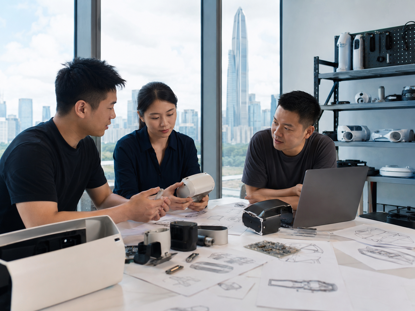 AI hardware prototype, PCB, sensors, CAD files, BOMs, and RFQ checklist before Shenzhen supplier outreach
